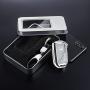 RYE Key Fob Cover with Glitter Liquid Quicksand,Flowing Bling Sparkle Key Fob Case Fit 4/5/6 Buttons Keyless Entry of Honda 2015-Up Civic Accord Fit Pilot CR-V Odyssey - Silver