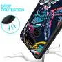 LG V30 ThinQ Case,Flexible Soft TPU Cover Shell,Slim Silicone Black Rubber Non-Slip Durable Design Protective Phone Case for LG V30 ThinQ -Butterfly