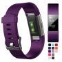 Hanlesi Bands Compatible with Fitbit Charge 2, Soft Silicone Breathable Fashion Sport Strap for Fit bit Charge2 Replacement Original Accessory