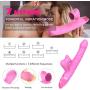 CRYPY Wireless Multi Speed Thrusting & Clitorial Sucking Toy for Women Vibrartor Wand Msaturbers Toys for Woman Adullt Toys - Whisper Quiet - Soft Silicone Personal (Pink)