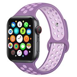Bravely klimbing Compatible with Apple Watch Band 44mm 42mm 40mm 38mm, Soft Silicone iWatch Bands Replacement Sport Bands for iWatch Series 5 4 3 2 1 for Men and Women S/M M/L