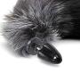 100 Pcs Silicone Butt Plug Black Fox Tail Anal Plug Smooth Fur Sex Toys for Women Adult Games Sex Products