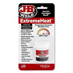 J-B Weld 37901 Extreme Heat High Temperature Resistant Metallic Paste, 3 Oz