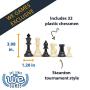 WE Games Roll-up Travel Chess Set in Carry Tube with Shoulder Strap - A Great Beginner Chess Set