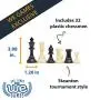 WE Games Roll-up Travel Chess Set in Carry Tube with Shoulder Strap - A Great Beginner Chess Set