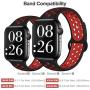 EXCHAR Sport Band Compatible with Apple Watch Band 38mm 42mm 40mm 44mm Breathable Soft Silicone Replacement Wristband Women and Men for iWatch Series 5 4 3 2 1 Nike+ All Various Styles