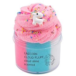 EASYCITY Fairy Putty Fluffy Unicorn Cloud Slime, Fluffy Floam Slime Stress Relief Toy Scented Sludge Toy for Kids and Adults 200ML (8oz)