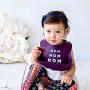 Simka Rose Silicone Bib - Waterproof Baby Bibs for Girls and Boys - Perfect for Babies and Toddlers - Easy to Clean Feeding Bibs - Excellent Baby Shower Gift - Set of 2 (Plum/Pink)