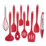 10 pcs Red Silicone Baking Nonstick kitchenware Cookware Cooking Tool