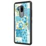 LG G7 ThinQ Case, Blue Flower Shock-Absorption TPU Rubber Bumper LG G7 ThinQ Case, Ultra Thin Slim Protective Cover for LG G7 ThinQ-Black