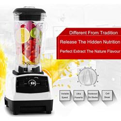 Eu/Uk/Us/Au Plug 3Hp 2200W 2L Commercial Grade Professional Ice Smoothie Blender Mixer Juicer Food Processor 220V/110V,Black Extra Driver,Au Plug