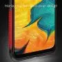 Samsung Galaxy A40 Case, Blue Flower Shock-Absorption TPU Rubber Bumper Samsung Galaxy A40 Case, Ultra Thin Slim Protective Cover for Samsung Galaxy A40-Black