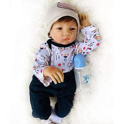 Wamdoll 20 inch Handmade Rare Realistic Silicone Vinyl Reborn Baby Dolls Look Real Awake Lively Lifelike