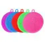 Silicone Scrubber(5 Pack), Silicone Sponges Multipurpose Kitchen Scrub Brush for Dish Pot and Veggies Fruit Smart Kitchen Gadgets Brush Accessories 5 Colors with Free Bonus 2 Hooks