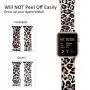 Lwsengme Compatible with Apple Watch Band 38mm 40mm 42mm 44mm, Soft Silicone Replacment Sport Bands Compatible with iWatch Series 5,Series 4,Series 3,Series 2,Series 1 (Leopard Print -6, 38MM/40MM)