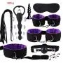 Yunestry 10pcs Silicone Vibrant Massager G Spotter Buttee for Women Men Kit BDSM Slave Bandage Flirt