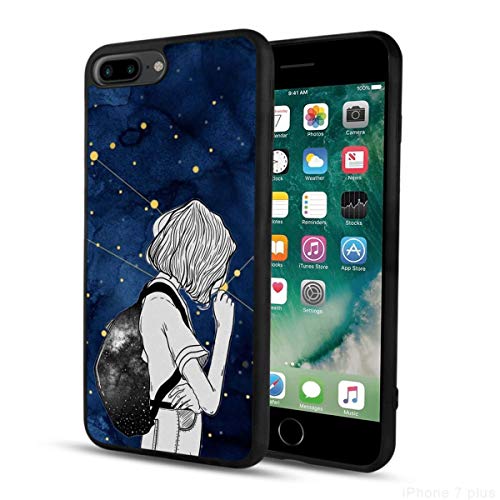 Glossy Case Compatible for iPhone 8 Plus 7 Plus (5.5-Inch) Girl