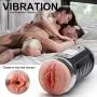 Automatic Piston Telescopic Rotate Groaning Voice Male Mastubratìon Cup Vagina&Mouth Pussy Male Strong Sucking Vibrating Toys for Men Sexy Underwear for Men