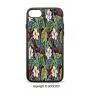 SCOCICI Non-Slip Drop Protection Smart Cell Phone Case Exotic Nature Depicting Image of a Drawing with Colored Leaves Botanical Compatible with iPhone 7