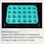 Silicone Muffin Pan - 24 Mini Cupcake Pan Silicone Molds BPA Free 100% Food Grade Mini Muffin Pan, Pinch Test Approved, Pack of 2