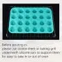 Silicone Muffin Pan - 24 Mini Cupcake Pan Silicone Molds BPA Free 100% Food Grade Mini Muffin Pan, Pinch Test Approved, Pack of 2