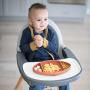 Bumkins Silicone Grip Dish, Suction Plate, Divided Plate, Baby Toddler Plate, BPA Free, Microwave Dishwasher Safe ? Football