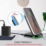 Yootech Wireless Charger, 10W Max Qi-Certified Wireless Charging Stand with Quick Adapter,Compatible with iPhone 11/11 Pro/11 Pro Max/XR/XS Max/XS/X/8, Galaxy Note 10/Note 10 Plus/S10/S10 Plus/S10E