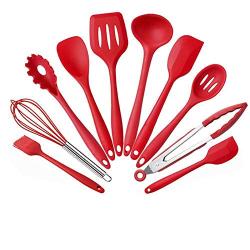 SKYyao Kitchen utensil set Silicone Kitchenware 10 piece set of cooking tools spatula shovel set silicone