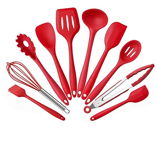 SKYyao Kitchen utensil set Silicone Kitchenware 10 piece set of cooking tools spatula shovel set silicone