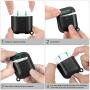 Upgrade Airpods Case Protective Cover Compatible with Airpods Wireless Charging Case 2 and 1 Cute Full Protection Skin Cover Case,Front LED Visible (Black-Carbon Fiber)