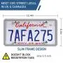 ONE PIX License Plate Frame Silicone License Plate Covers Holders Rust-Proof/Rattle-Proof/Weather-Proof for Car License Plate - Grey