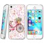 iPhone SE 5s 5 Case,Flexible Soft TPU Cover Shell,Slim Silicone Black Rubber Non-Slip Durable Design Protective Phone Case for iPhone SE 5s 5 -Bicycle