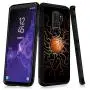 Samsung Galaxy S9 Case with Basketball Fire Pattern Whimsical Design Bumper Black Soft TPU and PC Protection Anti-Slippery &Fingerprint Case for Samsung Galaxy S9