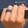 BONDWELL Silicone Wedding Ring for Men Save Your Finger & A Marriage Safe, Durable Rubber Wedding Band for Active Athletes, Military, Crossfit, Weight Lifting, Workout