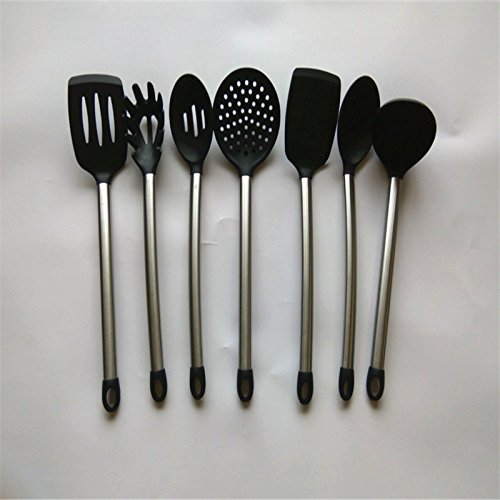 Dana Carrie Silicone kitchenware the leakage of silicone kitchen utensils, Black