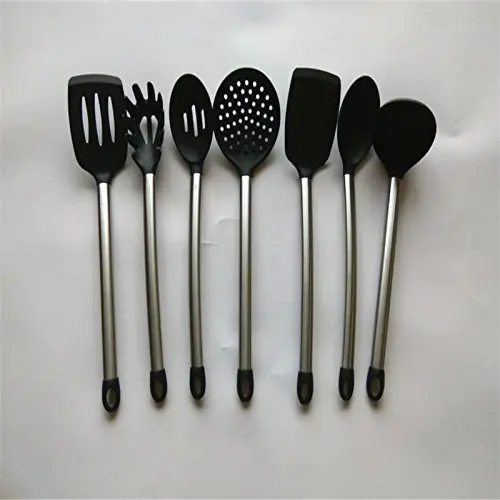 Dana Carrie Silicone kitchenware the leakage of silicone kitchen utensils, Black