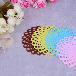 Placemat Table - 1pcs Lace Flower Hollow Doilies Silicone Coaster Coffee Table Cup Mats Pad Placemat Cooking - Wooden Ladle Wedding Set Lace Tool Wood Drink Silicon Cotton Kitchen Pads Set