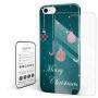 Full Protective iPhone 6 Case Cover, Stylish Slim Fit Shell Hard Plastic Case Cover Anti-Scratch Back for iPhone 6 & iPhone 6s 4.7" (Screen Protector Included) - Merry Christmas Decorative Pendants