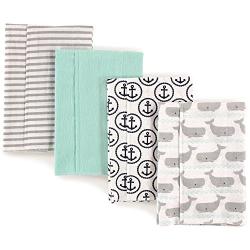 Hudson Baby Unisex Baby Cotton Flannel Burp Cloths