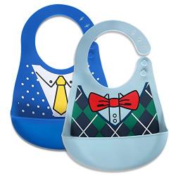 Baby Waterproof Bibs Silicone Bib for Babies and Toddlers with Various Styles