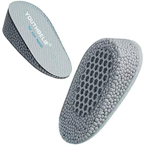 Heel Cushions and Cups for Plantar Fasciitis【2021 Updated Version】Silicone Heel Cup Pads for Bone Spurs Pain Relief (W 4.5-8.5 / M 9-13.5, Height: 1 inch)