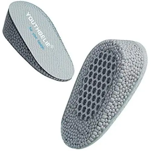Heel Cushions and Cups for Plantar Fasciitis【2021 Updated Version】Silicone Heel Cup Pads for Bone Spurs Pain Relief (W 4.5-8.5 / M 9-13.5, Height: 1 inch)