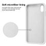 KUMEEK iPhone X/Xs Case, Soft Silicone Gel Rubber Bumper Case Anti-Scratch Microfiber Lining Hard Shell Shockproof Full-Body Protective Case Cover for Apple iPhone X/iPhone Xs-White