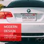 Rightcar Solutions Flawless Silicone License Plate Frame - Rust-Proof. Rattle-Proof. Weather-Proof. - White