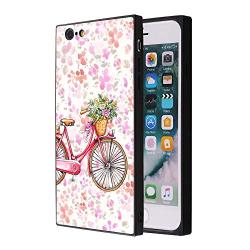 iPhone 6s 6 Case,Flexible Soft TPU Cover Shell,Slim Silicone Black Rubber Non-Slip Durable Design Protective Phone Case for iPhone 6s 6 -Bicycle