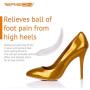 Ball of Foot Cushions for High Heels - Soft Grooved Surface Gel Insole Metatarsal Feet Pads Callus Metatarsalgia Pain Prevention no Slip Shoe Cushioning Inserts for Women