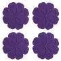 ME.FAN 4 Set Silicone Pot Holders, Trivet Mat, Jar Opener, Spoon Rest and Kitchen Trivet, Non Slip Flexible, Durable, Heat Resistant Dishwasher Available Kitchen Trivet and Pot Pads -Purple
