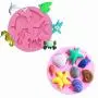 AK ART KITCHENWARE 6pcs Seashell Mermaid Silicone Cake Mold for Decorating Cookie Cupcake Fondant Mold Candy Mold Bakeware Pink