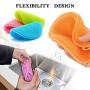 Silicone Sponge-7 Silicone Sponges for Dishes Washing Kitchen Multi-Function Heat Resistant Washing Fruits Brush Silicone Sponge Scrubber
