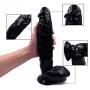 9.5-Inchs D-Ildo Silicone Toy, Speaker-Shaped Base Suction Cup Can Be Hands-Free - Adult Sexy Men and Women Couple Toys